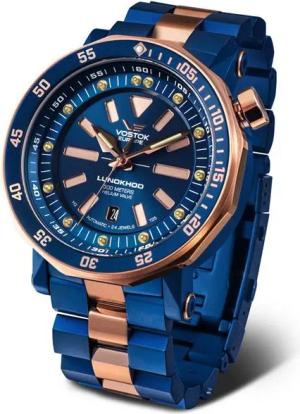 Vostok Europe Automatikuhr Lunokhod 2 Herrenuhr 49 mm, Edelstahlband, 620E632B, Robuste Herren-Armbanduhr