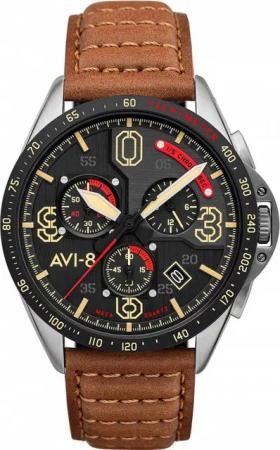 AVI-8 Quarzuhr AVI-8 AV-4077-02 P-51 Mustang Chronograph 43mm 5ATM