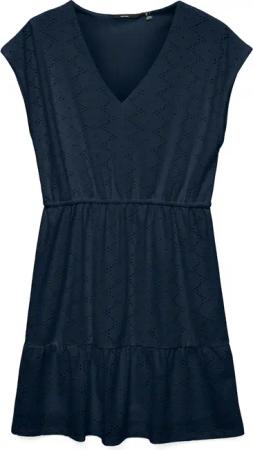 Vero Moda Minikleid "VMKIM CS V-NECK SHORT DRESS JRS GA"