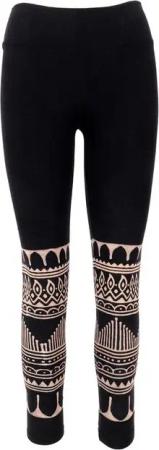 Guru-Shop Hose & Shorts Psytrance Goa Damen Leggings, bedruckte Tribal.. alternative Bekleidung