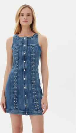 Guess Kleid 175261 Blau Classic Fit