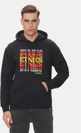 Etnies Sweatshirt Retro Stack 4130004134 Schwarz Regular Fit