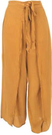 Guru-Shop Relaxhose Boho Wickelhose, Palazzohose, langer Boho.. alternative Bekleidung