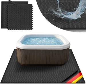 tillvex Pool-Bodenschutzfliese tillvex® Whirlpool Unterlage eckig 200 cm Bodenmatte Pool Untergrund, Matte viereckig Whirlpools Thermo Bodenschutzmatte Pool Untergrund, Whirlpool Unterlage eckig 200 cm