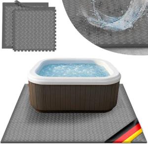 tillvex Pool-Bodenschutzfliese tillvex® Whirlpool Unterlage eckig 200 cm Bodenmatte Pool Untergrund, Matte viereckig Whirlpools Thermo Bodenschutzmatte Pool Untergrund, Whirlpool Unterlage eckig 200 cm