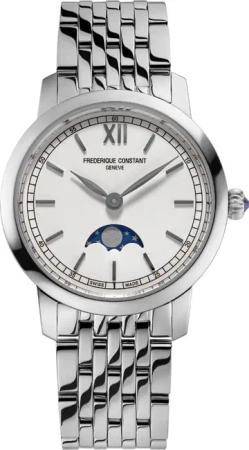 Frederique Constant FC-206SW1S6B Damenuhr Classic Slimline Mondphase 30mm 3ATM