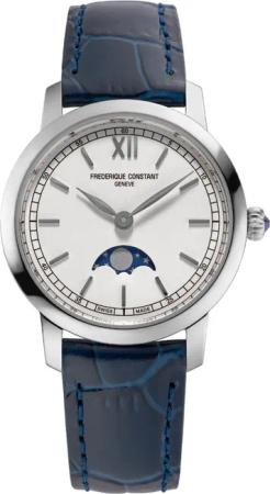 Frederique Constant FC-206SW1S6 Damenuhr Classic Slimline Mondphase 30mm 3ATM