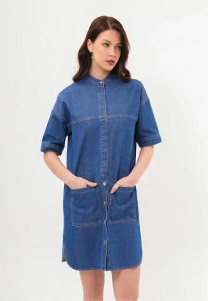 freshlions Jeanskleid "Josy", mit durchgehender Knopfleiste