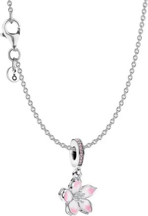 Pandora 68304 Damen-Halskette Silber Geschenkset Kirschblüte