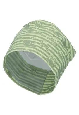 Sterntaler Slouch-Beanie Fahrzeuge hellgrün
