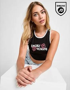 Unlike Humans Tank Top - Damen, schwarz