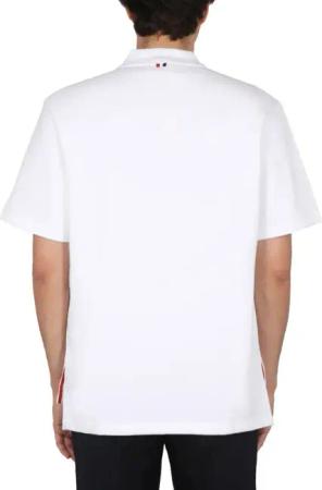 Thom Browne - Cotton Polo - Größe 4 - weiß