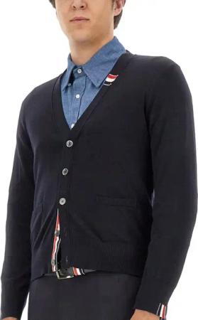 Thom Browne - Wool Cardigan - Größe 1 - blau