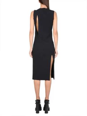 Versace - Sleeveless Midi Dress With Cutouts - Größe 40 - schwarz