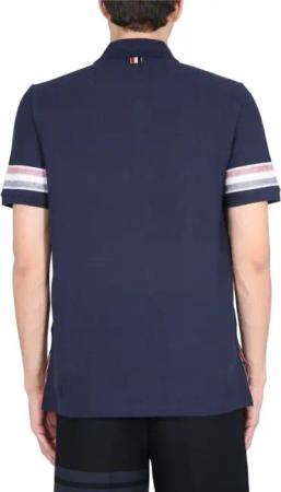 Thom Browne - Cotton Polo - Größe 2 - blau