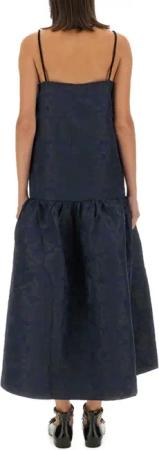 GANNI - Jacquard Dress - Größe 34 - blau