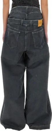 The Attico - Long Pants "Navy Blue" - Größe 26 - blau