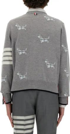 Thom Browne - Wool Cardigan - Größe 3 - grau