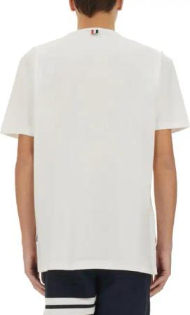 Thom Browne - T-Shirt With Pocket - Größe 2 - weiß