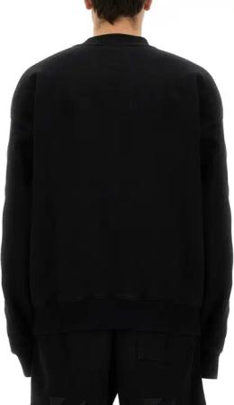 Off-White - Relaxed-Fit Black Cotton Sweatshirt - Größe S - schwarz