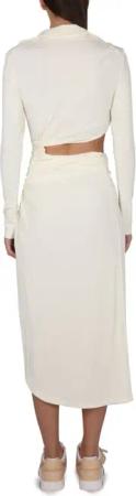 Off-White - Dress With Ruffles - Größe 40 - beige
