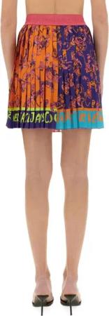 Versace Jeans Couture - Outline Baroque Mini Pleated Skirt - Größe 38 - beige