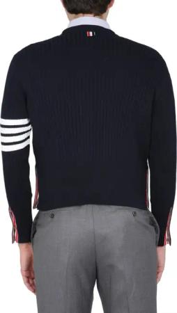 Thom Browne - 4Bar Stripe Jersey - Größe 4 - blau