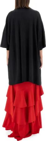 Moschino - Peace & Pearls Cotton Interlock Dress - Größe 36 - schwarz