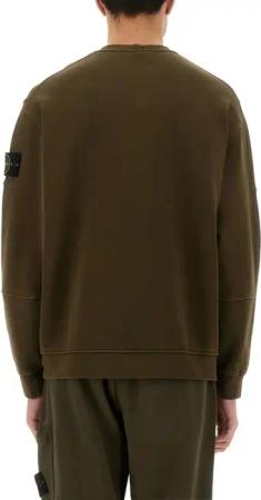 Stone Island - Organic Cotton Sweatshirt - Größe L - braun