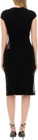 Givenchy - 4G Crepe And Tulle Dress - Größe 40 - schwarz