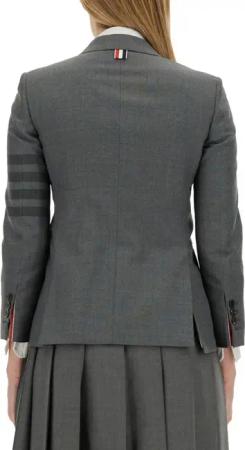 Thom Browne - Tailored Grey Jacket With Notched Lapels - Größe 38 - grau