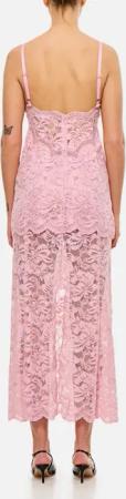 Paco Rabanne - Pink Lace Long Dress - Größe 40 - pink
