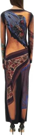 Marine Serre - "Statues" Long Dress - Größe S - multi