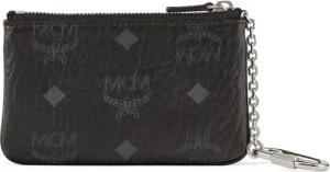 MCM Portemonnaies - Wallets Pouch mit Schlüsselanhänger in Visetos - Gr. unisize - in Schwarz - für Damen