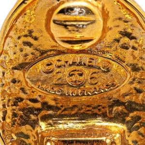 Chanel Ohrringe - 1980-1990 Gold Plated CC Crown Clip On Earrings - Gr. unisize - in Gold - für Damen