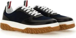 Thom Browne Low-Top Sneaker - Trainer "Letterman" - Gr. 6 - in Blau - für Damen