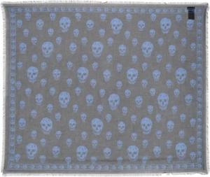 Alexander McQueen Tücher & Schals - Classic Skull Scarf - Gr. unisize - in Grau - für Damen