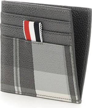 Thom Browne Portemonnaies - Card Holder With Logo - Gr. unisize - in Grau - für Damen