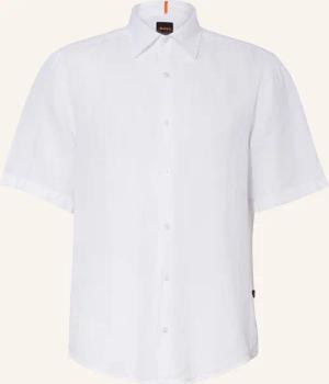 BOSS Kurzarm-Hemd RASH Regular Fit aus Leinen