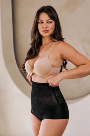 Schwarzer nahtloser Shapewear-Slip