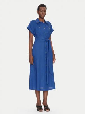 Luisa Spagnoli Hemdkleid Patrono 542264 Blau Regular Fit