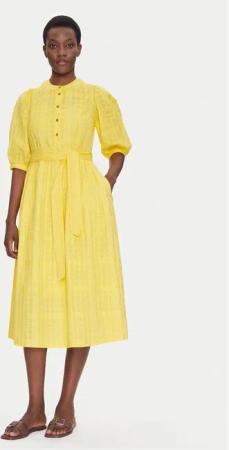 Barbour Sommerkleid LDR0893YE32 Gelb Regular Fit