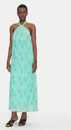 Fracomina Sommerkleid FS25SD3006W422J3 Himmelblau Regular Fit
