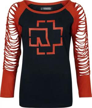 Rammstein Langarmshirt - Rotes Licht - S bis 3XL - für Damen - Größe XXL - schwarz/rot - Lizenziertes Merchandise!