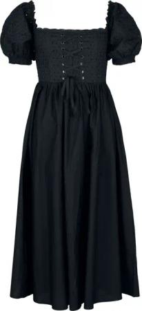 Timeless London - Rockabilly Kleid knielang - River Dress - XS bis XL - für Damen - Größe XL - schwarz