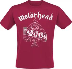 Motörhead T-Shirt - Ace Of Spades - S bis XXL - für Männer - Größe S - rot - Lizenziertes Merchandise!