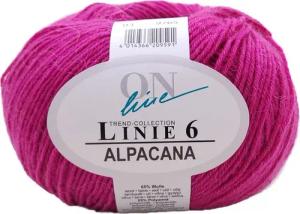 ONline Linie 6 Alpacana feines Strickgarn Häkelwolle, 200,00 m (50g), mit Alpaka und Merinowolle