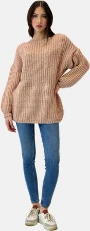Elara Strickpullover Elara Damen Strickpullover Casual (1-tlg)