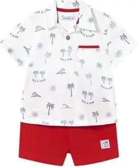 Mayoral  Kleider & Outfits 1657 Conjunto polo Rojo