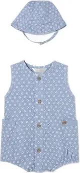 Mayoral Kleider & Outfits 1614 Pelele estampado con gorro Azul